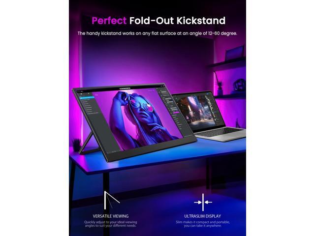 17.3' Portable Monitor 4K UHD HDMI USB C For Xbox PS5 Switch VESA Compatiable