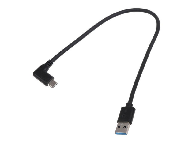 90Degree USB C Cable 0.98ft Short Right Angle Type C Charger USBC to USB 3.0