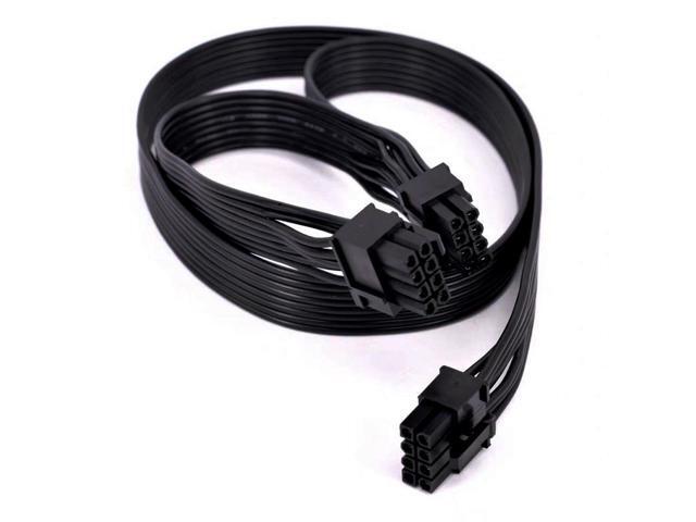 ATX CPU 8 Pin Male to Dual PCIe 2X 8 Pin (6+2) Male PCI Express GPU Power Splitter Cord Adapter Cable for Corsair Modular PSUs18AWG 63cm+23cm for... ATX CPU 8 Pin Male to Dual PCIe 2X 8 Pin (6+2) Male PCI Express GPU Power Splitter Cord Adapter Cable for Corsair Modular PSUs18AWG 63cm+23cm for...