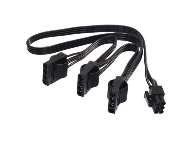 for EVGA Modular PSU Hard Drive HDD Power Adapter Cable 6 Pin to 3X 4 Pin Power Cable only for EVGA G1/G1+/G2/G3/G5/GS/GA/GM, B2/B2/BQ,... for EVGA Modular PSU Hard Drive HDD Power Adapter Cable 6 Pin to 3X 4 Pin Power Cable only for EVGA G1/G1+/G2/G3/G5/GS/GA/GM, B2/B2/BQ,...