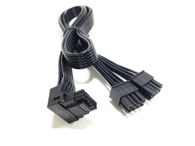 for Corsair 90Â° Angled 12VHPWR Cable Dual 8 Pin to 16 Pin 12V-2x6 PCIe 5.0 GPU Power Cord, 16AWG 600W, Type B (4-Pin on Top Design) for RTX...