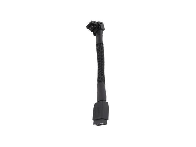 ATX 3.0 PCIe 5.0 12VHPWR 90 Degree Right Angle Adapter, 16AWG 600W 12+4Pin GPU Angled Power Extension Cable for NVIDIA GeForce RTX 3090Ti 4070Ti.