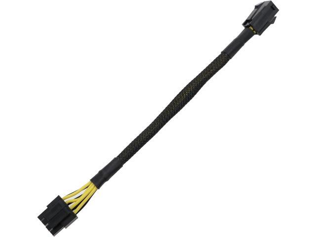 ATX 4 Pin to CPU 8 Pin Power Adapter Cable 4 Pin Female to 8 Pin (4+4 Detachable) Male EPS-12V Converter Extension for Motherboard, 18AWG Sleeved...