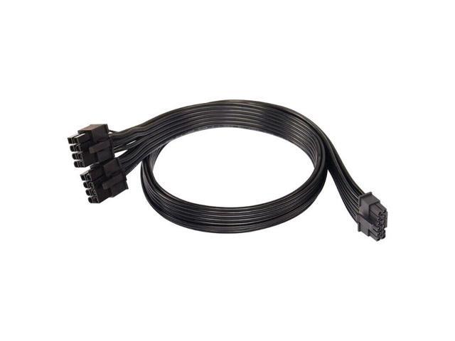 12VHPWR 600W PCIe 5.0 Dual 8 Pin to 16 Pin Power Cable for High-end Graphics Cards