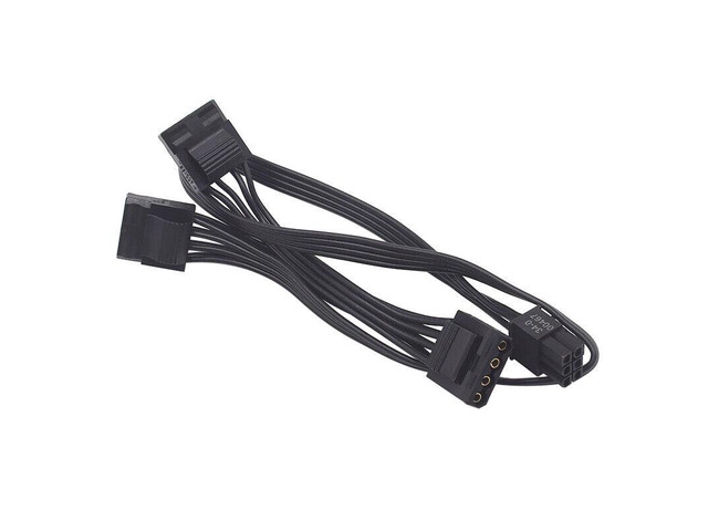 6 Pin to 3X Molex Power Adapter Cable for Corsair Modular PSU PCIe 6 Pin Male to 3X 4 Pin Molex Female Hard Drive Adapter for BTC Mining Riser...