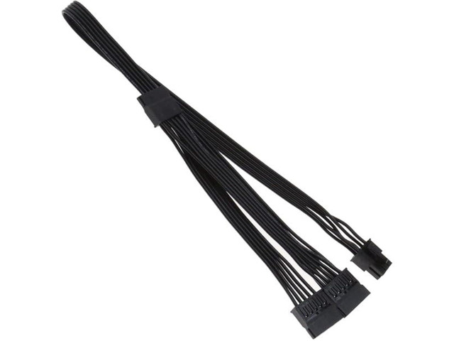 6 Pin to 3X SATA Power Adapter Cable for EVGA GQ Series 650GQ/750GQ/850GQ/1000GQ Semi-Modular PSU, PCIe 6 Pin Male to 3x 15 Pin SATA Female HDD...