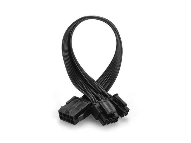 CPU 8 Pin to 8+4 Pin Y-Splitter Power Adapter Cable EPS12V 8 Pin Female to 8 Pin (4+4) & 4 Pin Male for Motherboard, 18AWG 9.5-inch (24cm),...