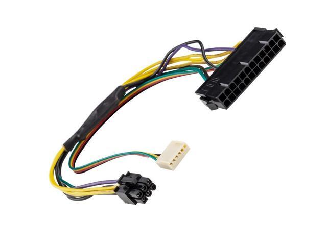 24 Pin to 6 Pin ATX Power Adapter Cable for HP Z220 Z230 SFF MT TWR Series 4000 6005 8300 ProDesk 600 G1 EliteDesk 800 G1 Convert Standard ATX PSU...