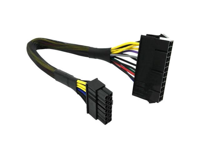 20Pin to14Pin ATX PSU Main Power Adapter Cable Braided Sleeved 18AWG 20P to14P Converter for IBM Lenovo PCs & Servers,12-inch(30cm)Replace...
