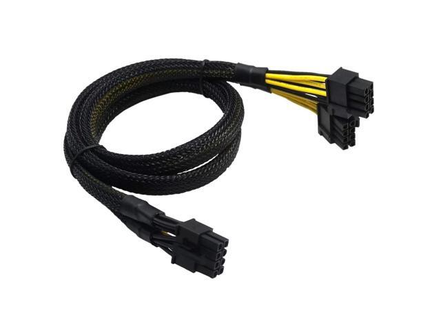 8 Pin PCIe Splitter Cable GPU VGA PCIe 8P Female to Dual 8 Pin (6+2) Male PCI Express Power Adapter Braided Y-Splitter Extension 9 inches (23cm)...