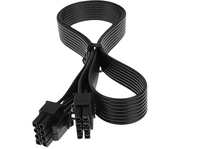 CPU Cable for EVGA PSUs 8 Pin Male to 8 Pin (4+4 Detachable) Male EPS-12V Motherboard Power Adapter, 18AWG Sleeved 25-inch (63cm) for EVGA Modular...
