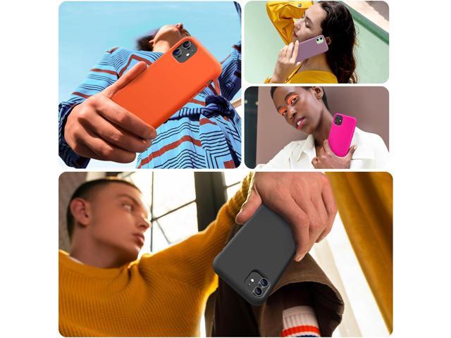 Compatible with iPhone 11 Phone Case, with Screen Protector, Liquid Silicone Gel Rubber Full Body Drop Protection Shockproof Cover Phone Case for...