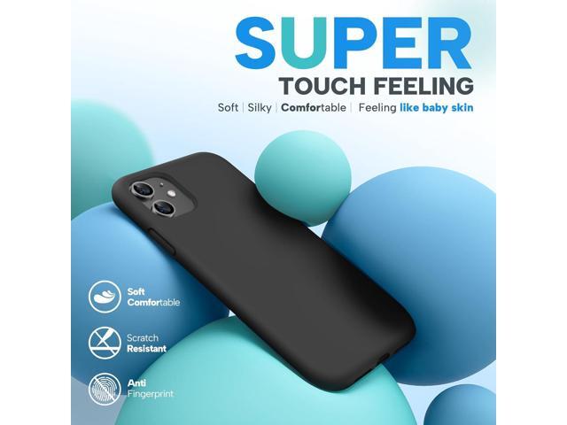 Compatible with iPhone 11 Phone Case, with Screen Protector, Liquid Silicone Gel Rubber Full Body Drop Protection Shockproof Cover Phone Case for...