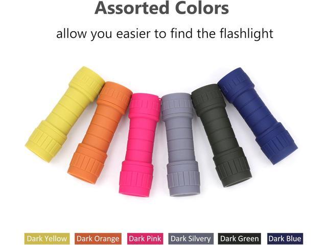 6-Pack Small Flashlights Set, Super Bright 100 Lumen LED Flashlight Pack with 18-Piece AAA Batteries Included, Mini Flashlight, Outdoor Flashlight...