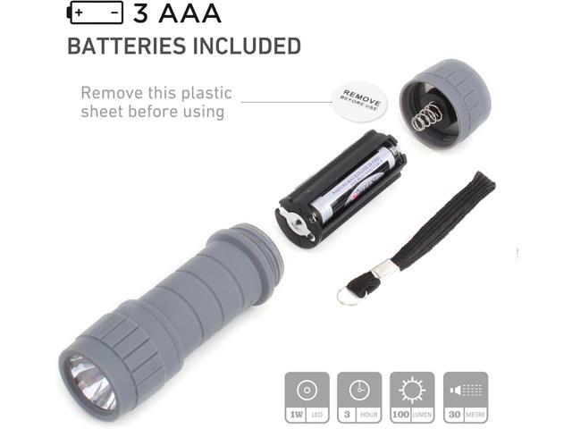 6-Pack Small Flashlights Set, Super Bright 100 Lumen LED Flashlight Pack with 18-Piece AAA Batteries Included, Mini Flashlight for Kids, Outdoor...