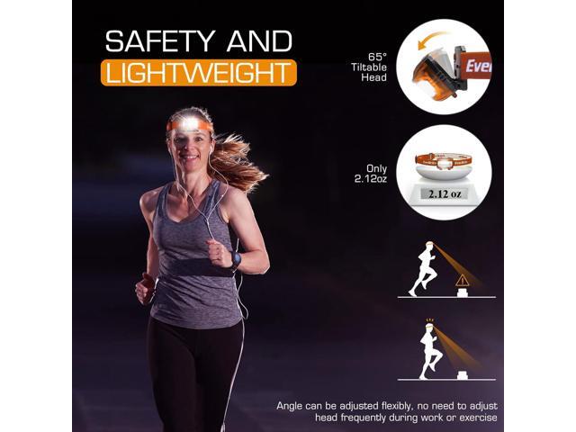EverBrite Headlamp, 5 Pack Kids Headlamp with Red Light and Memory Function, Head Lamp for Adults and Kids with 5 Modes, Bright Headlamps for...