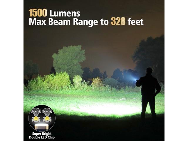 LED Small Powerful EDC Flashlight, 365nm UV Black Light, Mini Led Flashlight 1500 LM, USB C Rechargeable Mini Keychain Flash Light with Clip, Tail...