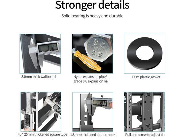 85 86 98 TV Wall Mount 55-100 inch Full Motion Television Bracket Large Screen Led Heavy Duty Swivel Tilt Sliding Adjustable Articulating Stand max...
