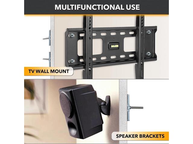 CondoMounts EDA1451 Universal Wall Mounting Anchors Steel NO Stud Metal TV Mount Metal Studs Cabinets Holds 90lbs Includes 50...