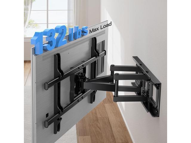 Pipishell Full Motion TV Wall Mount for Most 37-75 Inch TVs up to 132lbs, Wall Mount TV Bracket Articulating Swivel Tilt Extension Leveling Max...