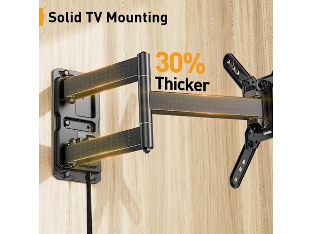 Perlegear Lockable RV TV Mount for 1342 inch TVs up to 44 lbs, Full Motion RV TV Wall Mount with Swivel, Tilt, Pull Cord Lock, RV TV Mount for...