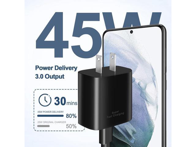 45W USB C Charger,2-Pack Samsung Super Fast Charging Wall Charger for Samsung Galaxy S24 Ultra/S24+/S24 S23 Ultra/S23+/S23/ S22 Ultra/S22/Note 10...