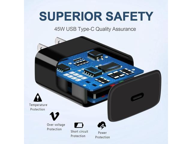 45W USB C Charger,2-Pack Samsung Super Fast Charging Wall Charger for Samsung Galaxy S24 Ultra/S24+/S24 S23 Ultra/S23+/S23/ S22 Ultra/S22/Note 10...