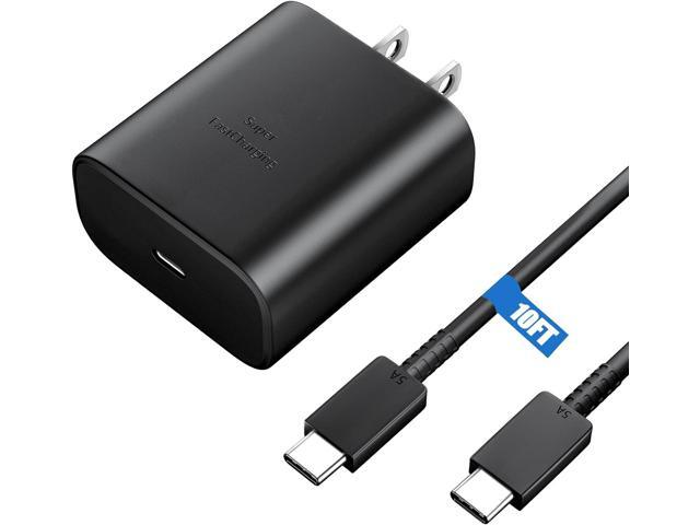 S24 S23 S22 Ultra Charger,45W Samsung Super Fast Charger Type C, USB C Android Phone Charger & 10FT Cable Cord for Galaxy S24 Ultra/S24/S24+/S23...
