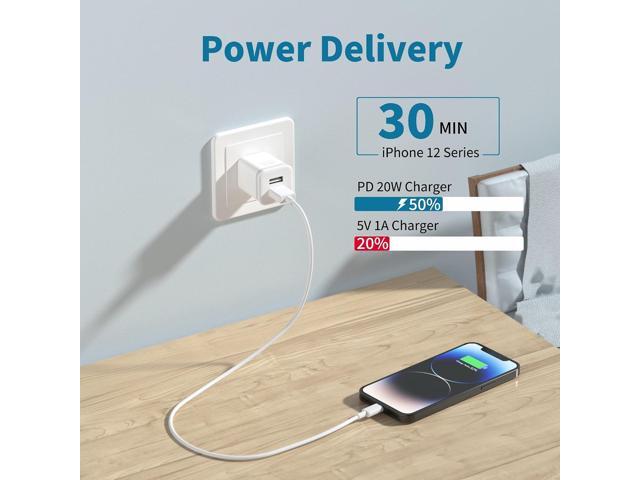 USB Wall Charger, 5-Pack 2.1A/5V Dual Port USB Cube Power Adapter Charger Plug Charging Block Replacement for iPhone Xs/XR/X, 8/7/6 Plus, Samsung,...