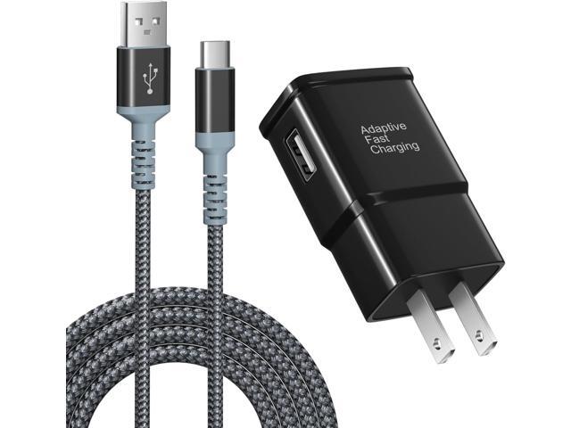 Adaptive Fast Charging Wall Charger with USB C Cable 10Ft, Excgood Fast Charger Power Adapter USB Type C Cable Fast Charging Compatible with Galaxy...