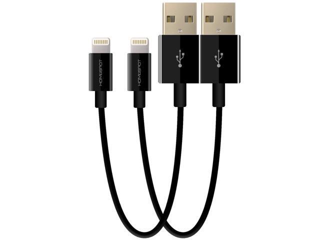 HomeSpot Short iPhone Charger Lightning Cable Charging Cord MFI 5' Short Length Certified for iPhone 12/12Pro X / 8/8 Plus / 7/7 Plus iPad Air/Air...