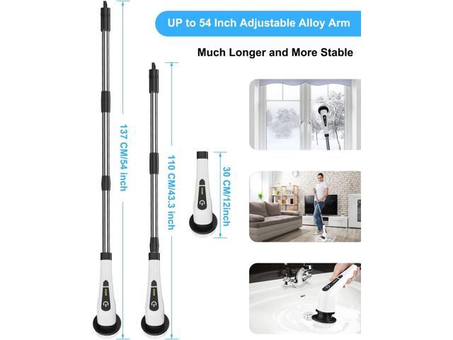 Leebein Electric Spin Scrubber, Cordless Cleaning Brush with 8 Replaceable Brush Heads, Tub and Floor Tile 360 Power Scrubber Dual Speed with...