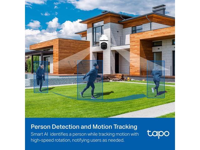 Tapo 1080P Outdoor Wired Pan/Tilt Security Wi-Fi Camera, 360° View, Motion Tracking, Works with Alexa & Google Home, Night Vision, Free AI...