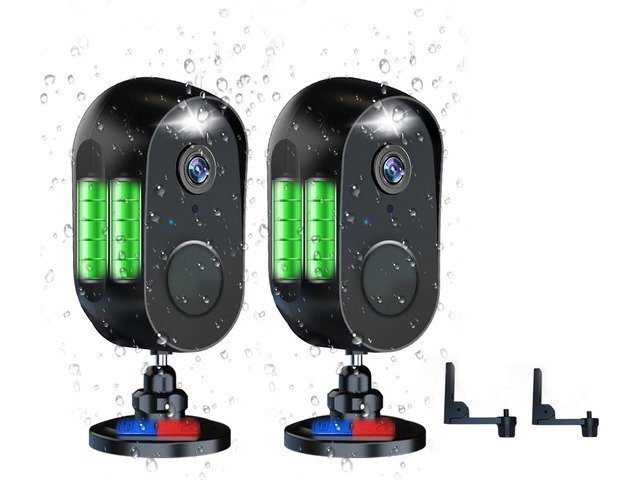 LETSCEE Cameras for Home Security Outdoor Indoor,Security Cameras Wireless Outdoor Battery Rechargeable WiFi,2K Night Vision, Motion Detection,No...