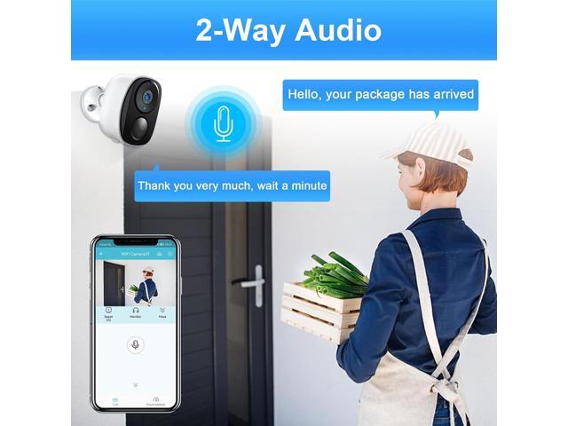 EVERSECU 2K 3MP Outdoor Wireless Security Camera Support Pairing Via Bluetooth, Rechargeable Battery-Powered WiFi Home CCTV Bullet Camera,...