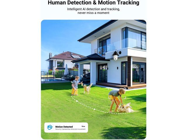Light Bulb Security Camera Wireless Outdoor Indoor, 5G & 2.4G WiFi Security Cameras with Patrol Function, AI Human Detection, Motion Tracking,...