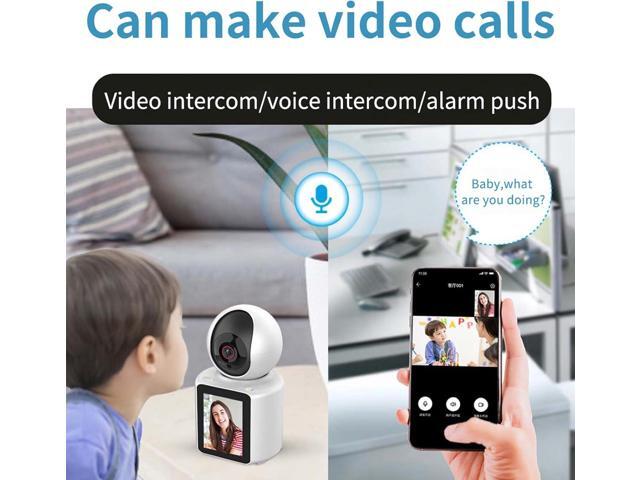 Two Way Pet Camera with 2.8 inch HD Screen, 1080P Video Calling Camera for Indoor Home Security, Indoor Home Nanny/Dog/Baby Security Device with...