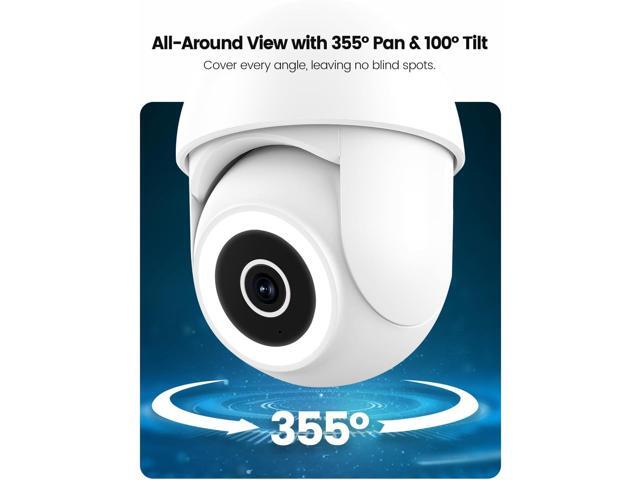 TREATLIFE 5MP Ultra HD 2.4G/5G WiFi Security Camera Outdoor Wired, Cameras for Home Security, Spotlight/Siren, AI Motion Detection, Color Night...