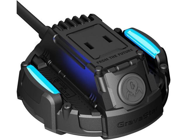 GravaStar Power Strip for Alpha65 65W Charger and Delta35 35W Charger, 5 ft Extension Cord Flat Plug Surge Protector, Indoor Desk Charging Station...