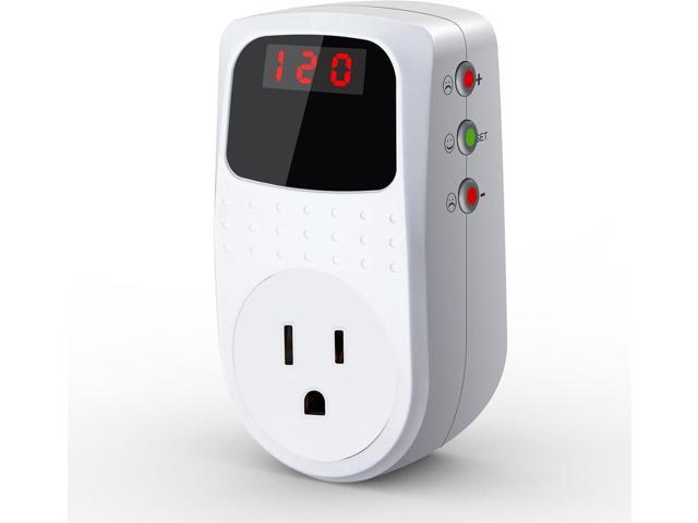 BSEED Surge Protector Outlet, Voltage Regulator, Surge Protector for Refrigerator/TV/PC/Home Appliance, Wall Tap Adapter, Space Saving Design, LED...