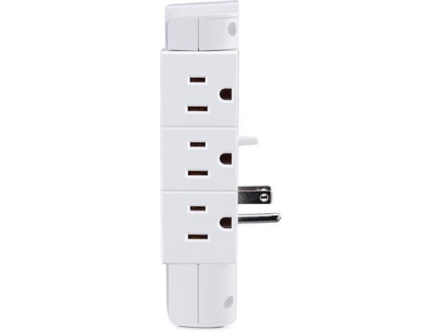 CyberPower CSP600WSURC2 Surge Protector, 1200J/125V, 6 Swivel Outlets, 2 USB Charging Ports, Wall Tap Design, White