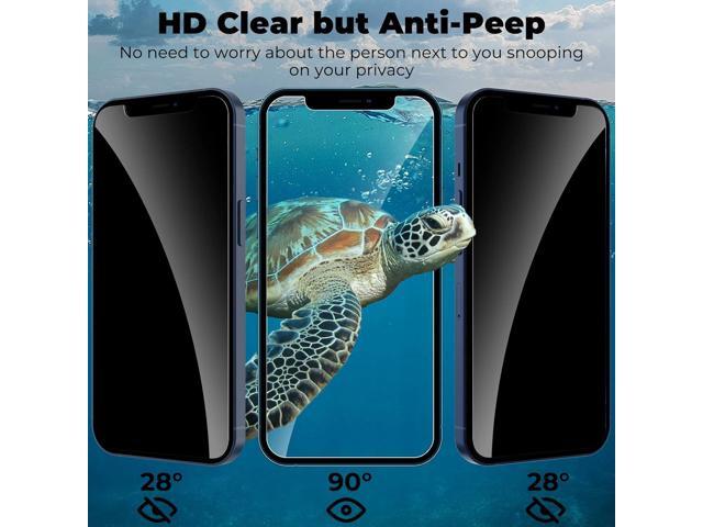 [2 Pack] Privacy Screen Protector for iPhone 12/12 Pro 6.1 inch, Anti-Spy Screen Protector iPhone 12 / iPhone 12 Pro Tempered Glass Film...