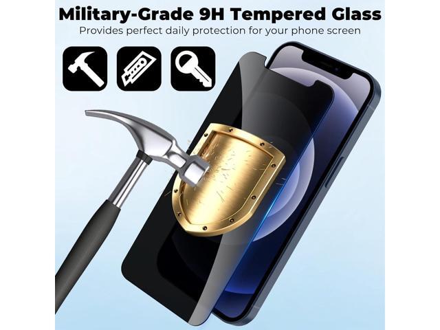 [2 Pack] Privacy Screen Protector for iPhone 12/12 Pro 6.1 inch, Anti-Spy Screen Protector iPhone 12 / iPhone 12 Pro Tempered Glass Film...
