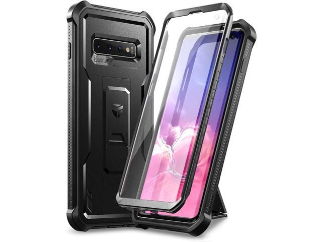 Dexnor for Samsung Galaxy S10 Case, [Built in Screen Protector and Kickstand] Heavy Duty Military Grade Protection Shockproof Protective Cover for...