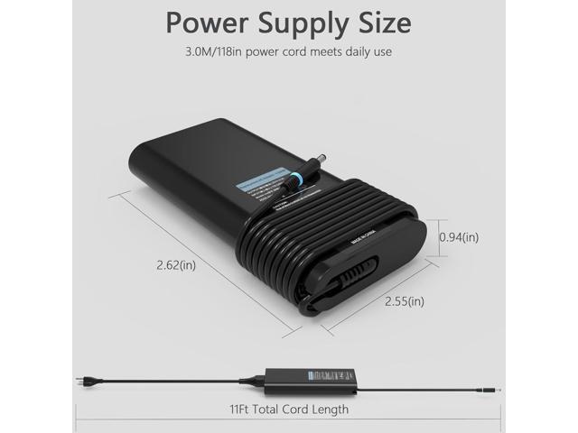 130W AC Adapter Compatible with Dell inspiron 16 Plus 7640 7620 7630 Business Laptop,for inspiron 14 16 Plus 7420 7430 7510 XPS 15 17 9730 9640...