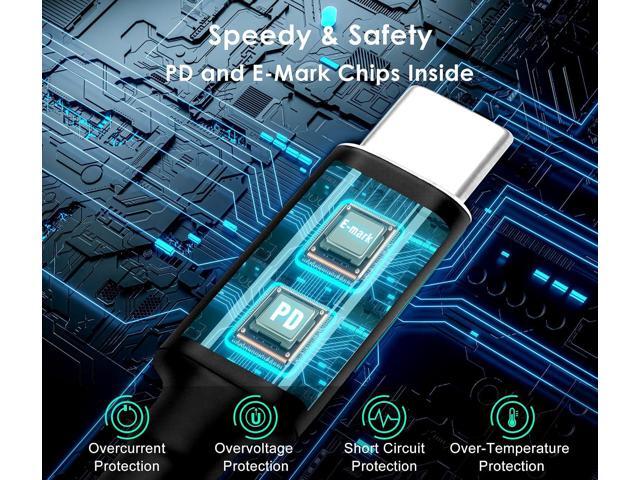 USB C to DC Adapters 10PCS Power Plug Kit, Universal Charger Supply 100W PD Power Cable & 5.5x2.1mm Round Barrel Jack for Sony Toshiba Samsung Acer...