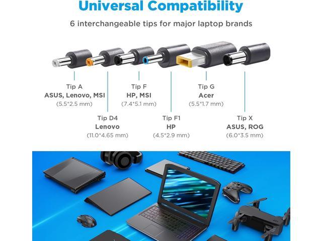 Innergie T18 (180G) 180W 150W Universal Gaming Laptop Charger Power Adapter for Acer ASUS ROG HP Lenovo MSI 100-240V AC Input 19.5V 9.23A DC Output...
