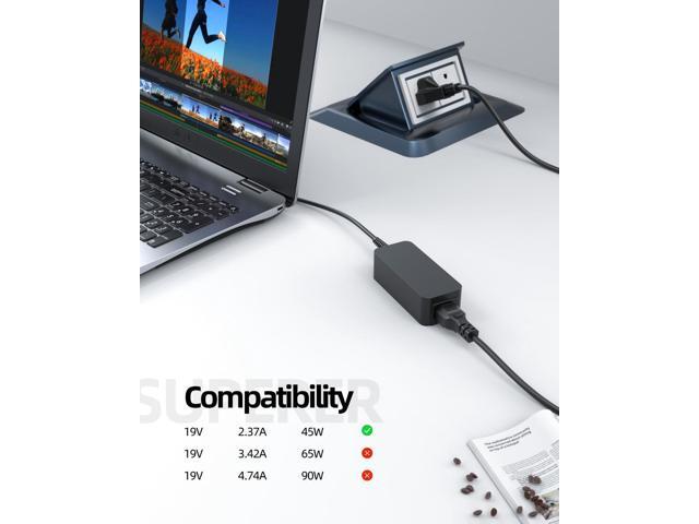 45W Superer AC Charger Fit for Acer Spin 1 N16W2 N17H2 N18H1 Swift 1 N17W6 N17P2 N15V2 N16C4 N16P5 N17P3 N17W7 N17W3 N18P2 Laptop Adapter Power...