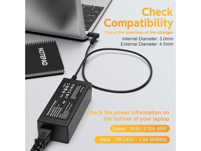 45W Laptop Charger for HP Model 14 14-dk, 14-dq, 14-dy, 14-df, 14-dh, 14-dg, 14-ds, 14-dw, 14m, 14s, 14-ak, 14-cf Series; 14-dq2053cl, 14-cf2111wm,...