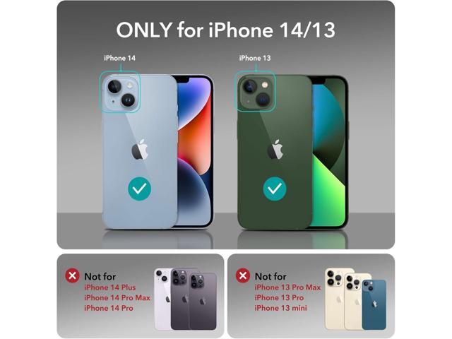 ESR Metal Kickstand Case Compatible with iPhone 14 Case and iPhone 13 Case, 3 Stand Modes, Military-Grade Drop Protection, Supports Wireless...